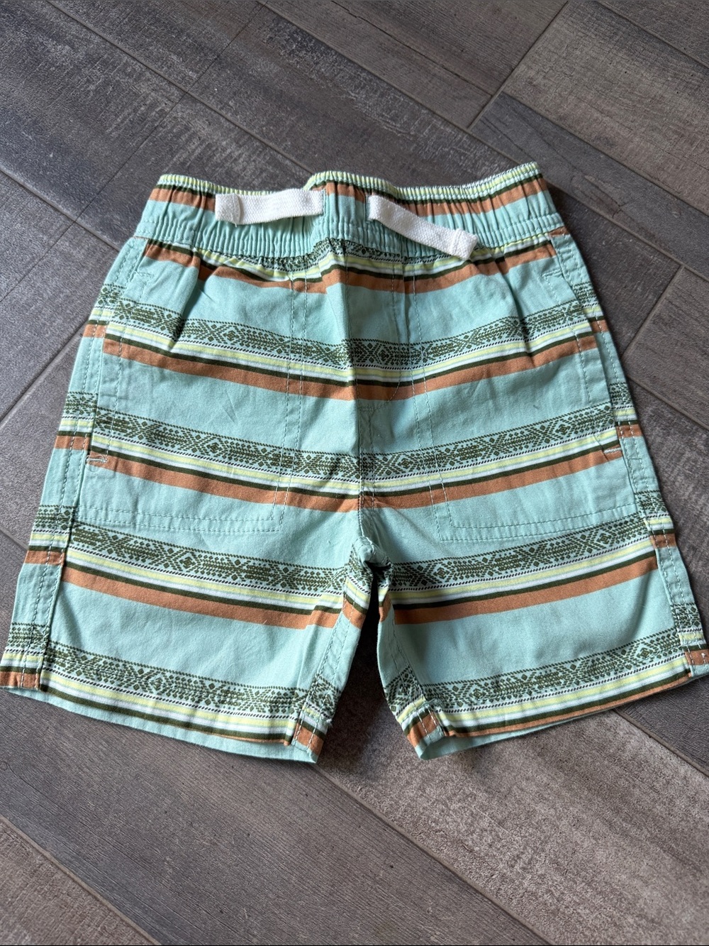 Garanimals Mint Green Striped Boys Shorts